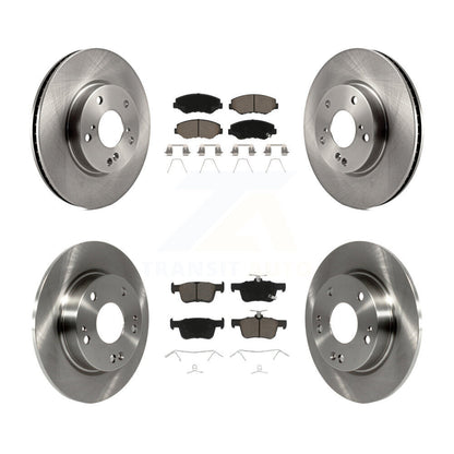 Kit de rotors de frein à disque avant et arrière et plaquettes en céramique pour Honda Civic K8C-101158