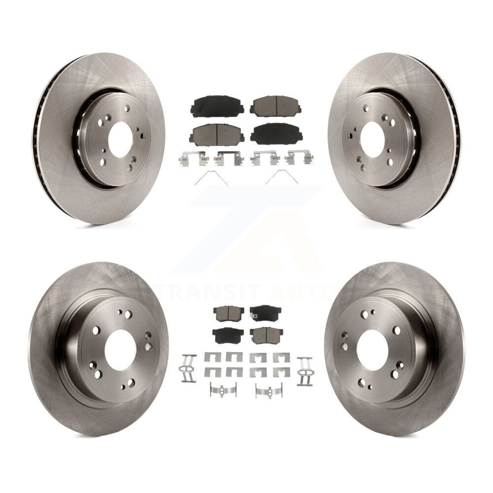 Kit de rotors de frein à disque avant et arrière et plaquettes en céramique pour Acura ILX 2016 K8C-101163