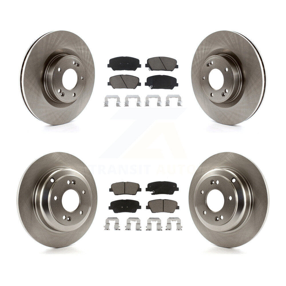 Kit de rotors de frein à disque avant et arrière et plaquettes en céramique pour Hyundai Genesis Coupé