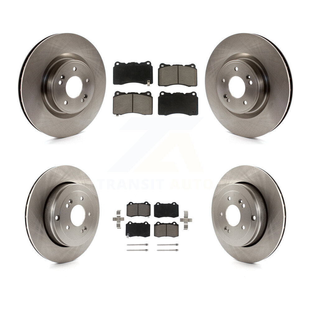 Kit de rotors de frein à disque avant et arrière et plaquettes en céramique pour Hyundai Genesis Coupé