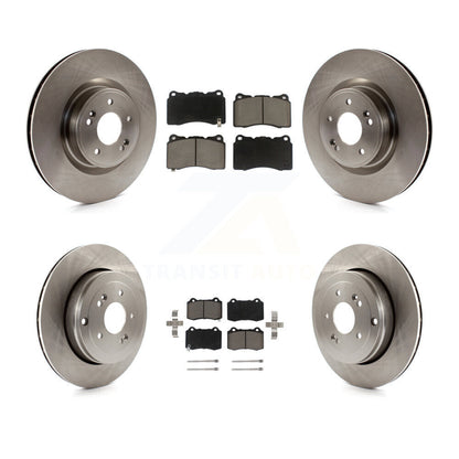 Kit de rotors de frein à disque avant et arrière et plaquettes en céramique pour Hyundai Genesis Coupé