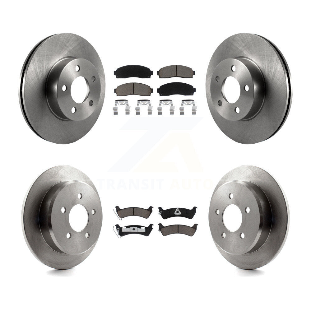 Rotor de frein à disque avant et arrière et Kit de plaquettes en céramique pour Ford Explorer Sport Trac 4W