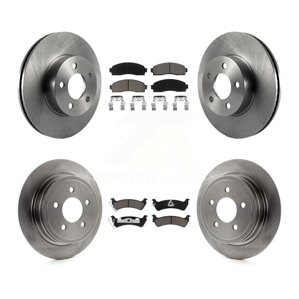 Rotor de frein à disque avant et arrière et Kit de plaquettes en céramique pour Ford Explorer Sport Trac 4W