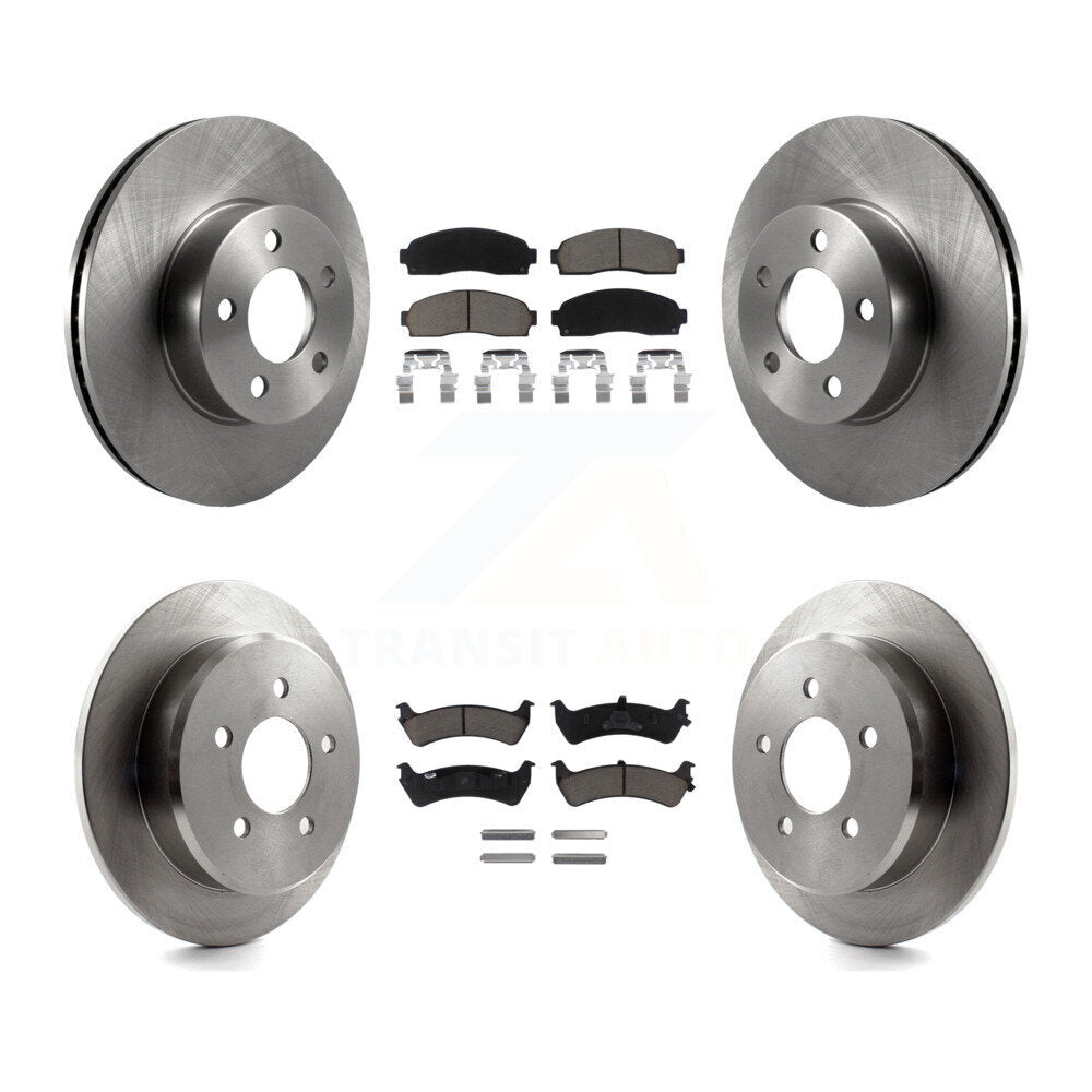 Kit de rotor de frein à disque avant et arrière et plaquettes en céramique pour Ford Explorer Sport 4W 2001