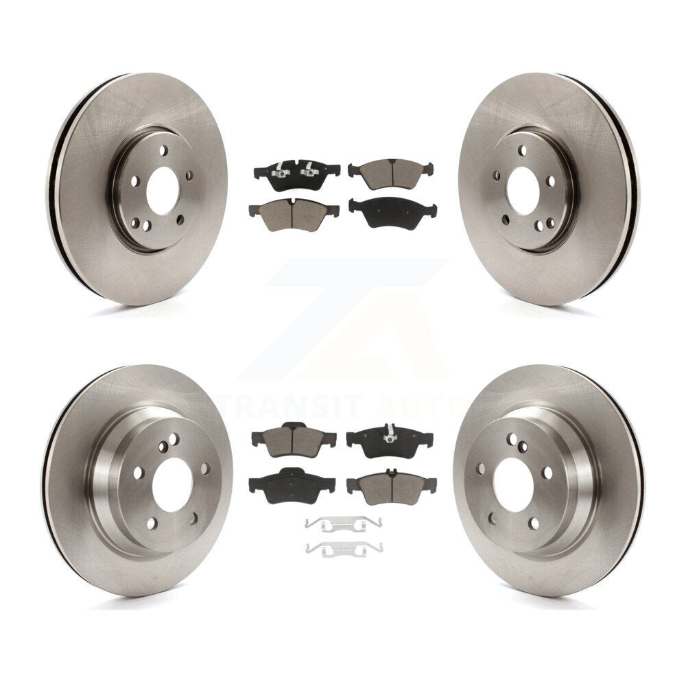 Kit de rotors de frein à disque avant et arrière et plaquettes en céramique pour Mercedes-Benz E550 AWD