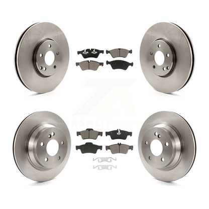 Kit de rotors de frein à disque avant et arrière et plaquettes en céramique pour Mercedes-Benz E550 AWD