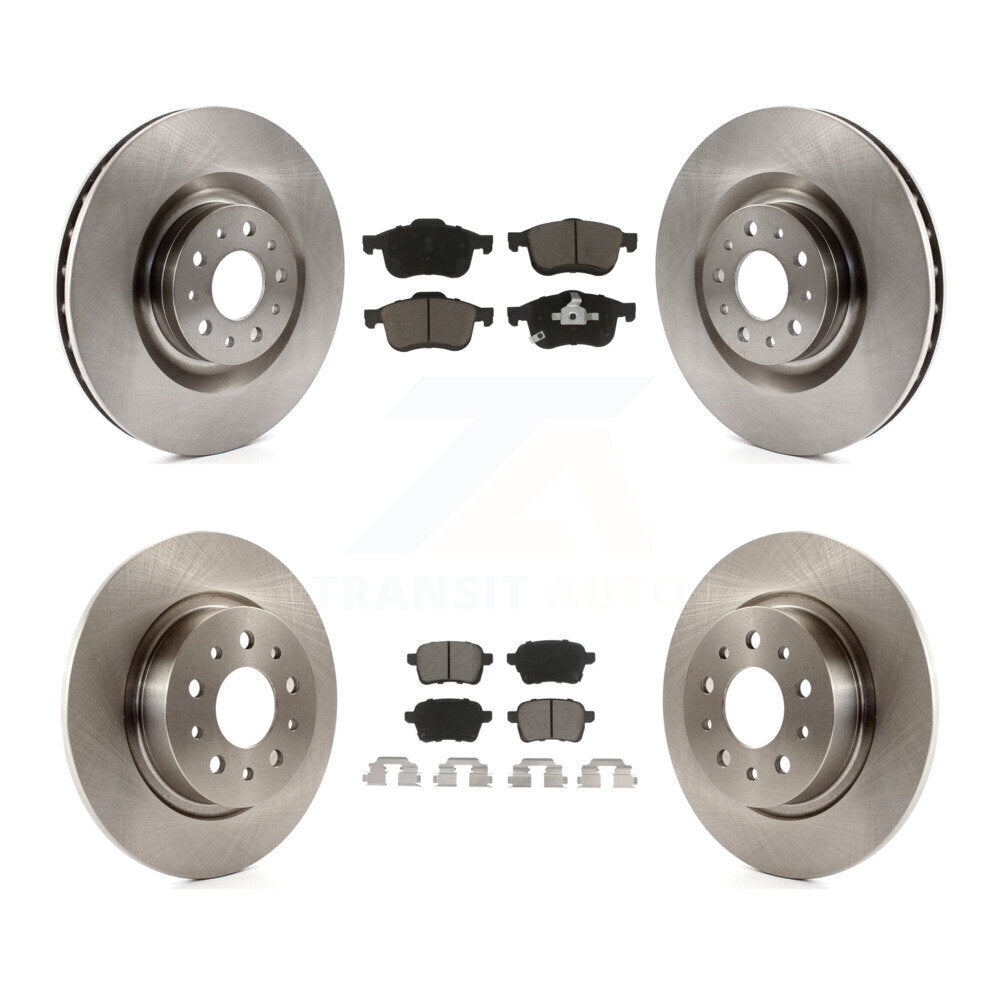 Kit de rotors de frein à disque avant et arrière et plaquettes en céramique pour Fiat 500L 2014-2020