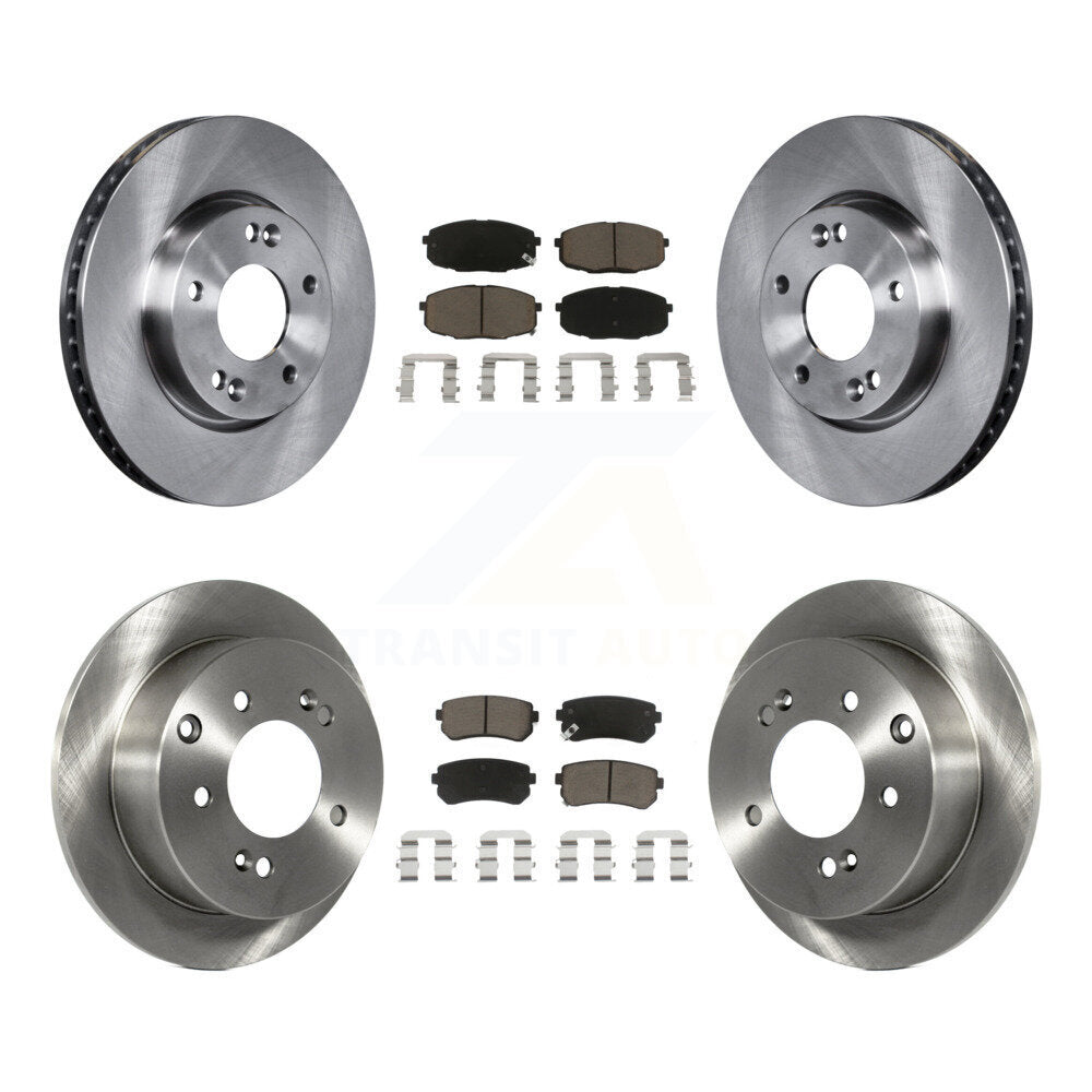 Kit de rotors de frein à disque avant et arrière et plaquettes en céramique, pour Kia Forte koup Forte5