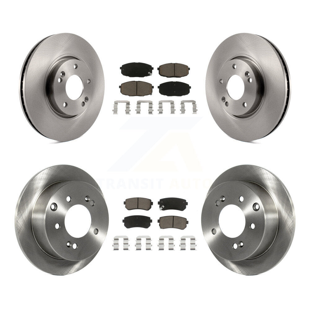 Kit de rotors de frein à disque avant et arrière et plaquettes en céramique, pour Kia Forte koup Forte5