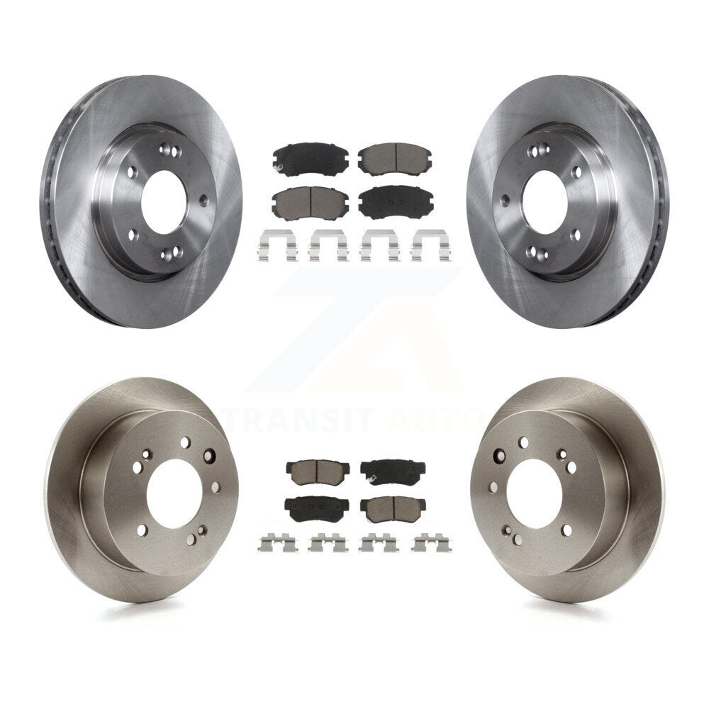 Kit de rotors de frein à disque avant et arrière et plaquettes en céramique pour Hyundai Elantra K8C-10118