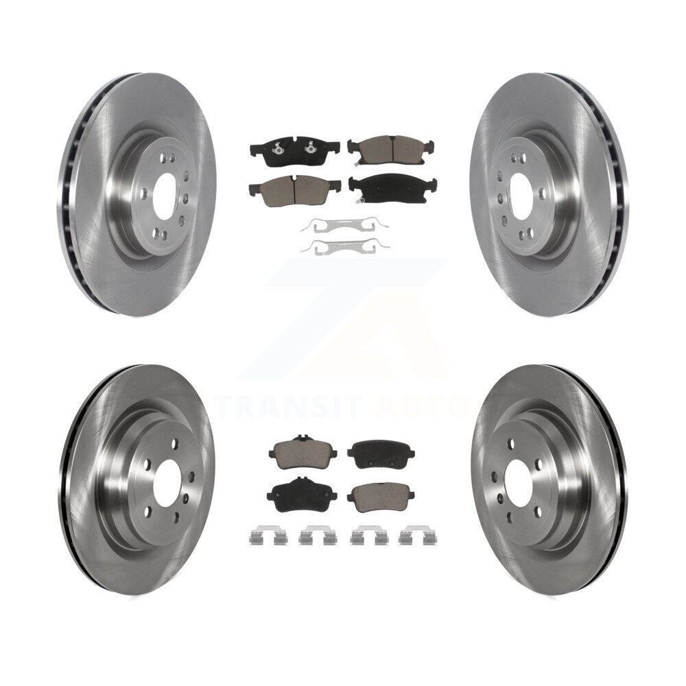 Kit de rotors de frein à disque avant et arrière et plaquettes en céramique pour Mercedes-Benz GLE400