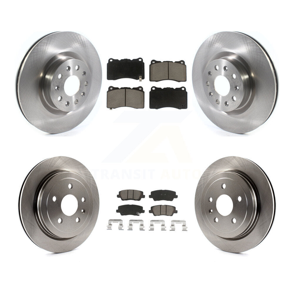 Kit de plaquettes en céramique pour Rotors de frein avant et arrière, pour Cadillac CTS avec roue d'usine de 18 pouces