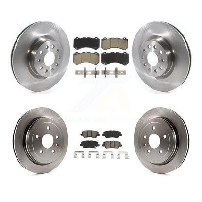 Kit de rotors de frein à disque avant et arrière et plaquettes en céramique pour Cadillac CTS K8C-101211