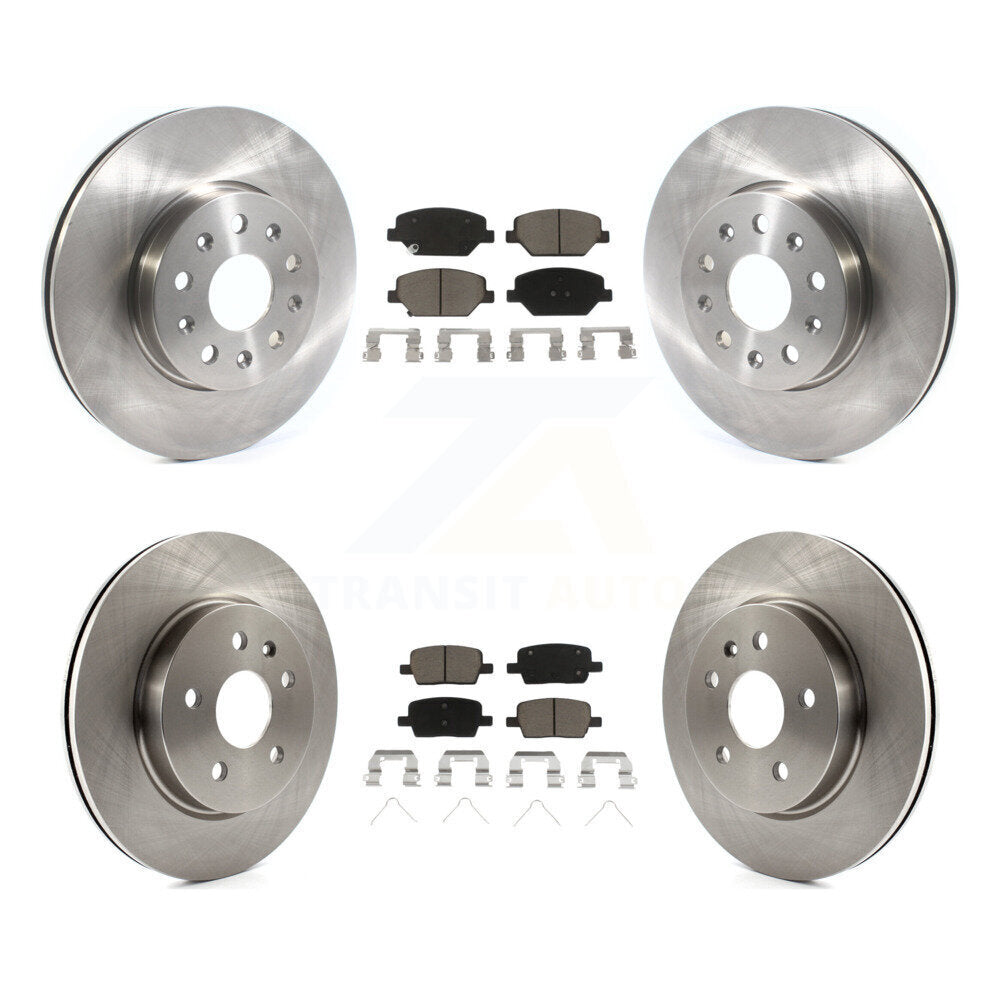 Kit de rotors de frein à disque avant et arrière et plaquettes en céramique pour Chevrolet Camaro
