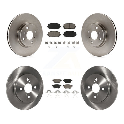 Kit de rotors de frein à disque avant et arrière et plaquettes en céramique pour Toyota Yaris K8C-101217