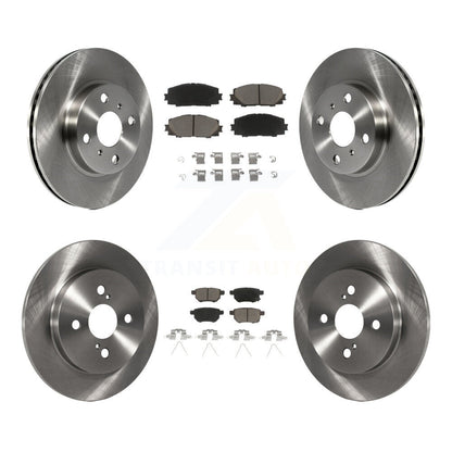 Rotors de frein à disque avant et arrière et Kit de plaquettes en céramique pour Toyota Yaris L L 2012 – 2013