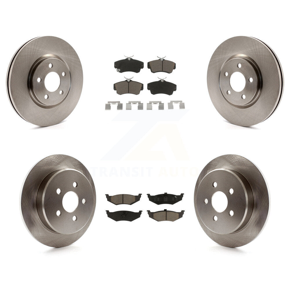 Rotor de frein à disque avant et arrière et Kit de plaquettes en céramique pour Chrysler PT Cruiser Dodge Neo
