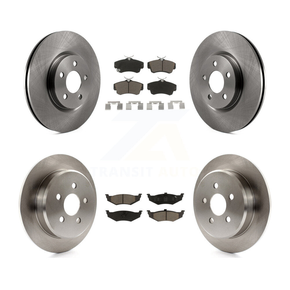 Kit de rotors de frein à disque avant et arrière et plaquettes en céramique pour Chrysler PT Cruiser