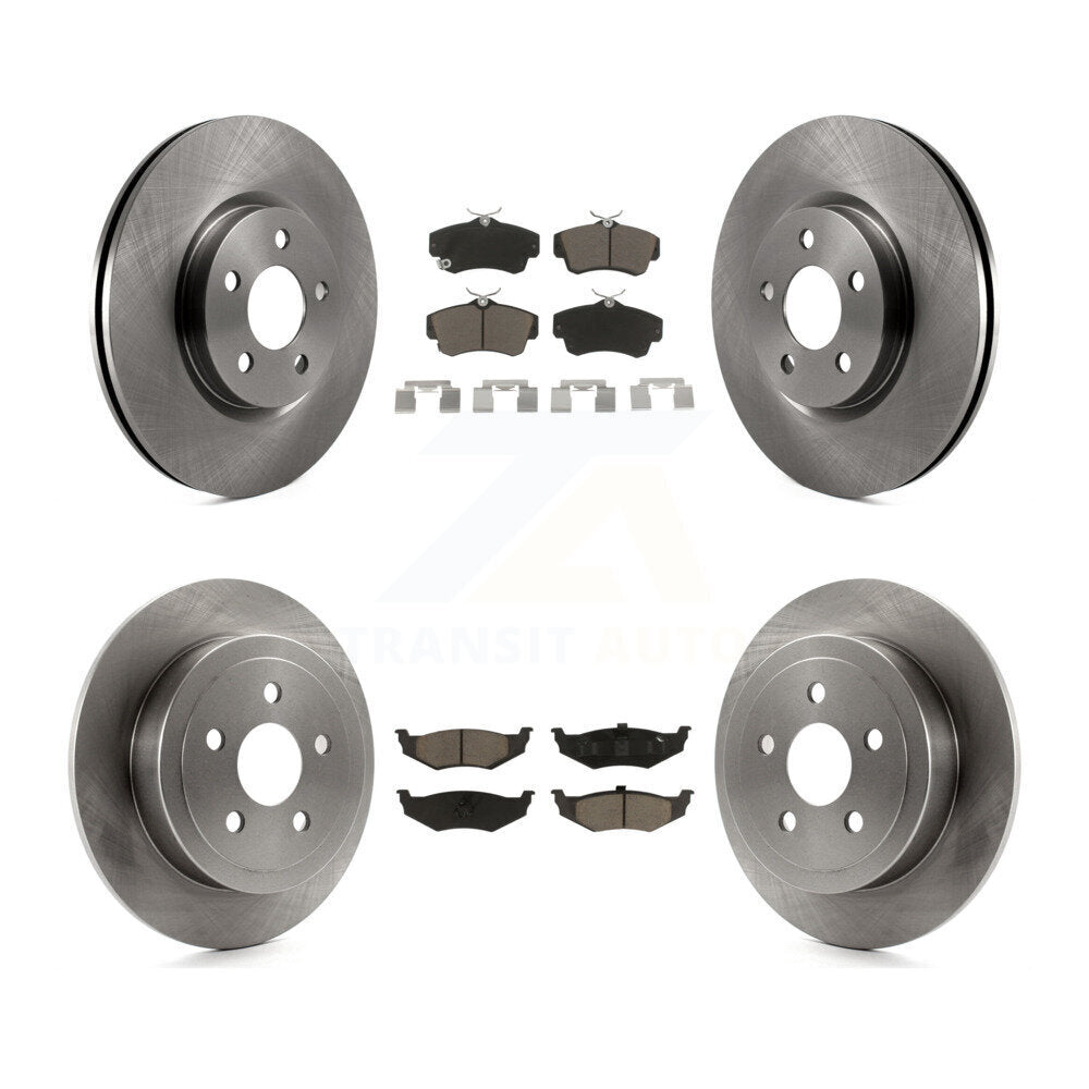 Kit de rotors de frein à disque avant et arrière et plaquettes en céramique pour Chrysler PT Cruiser