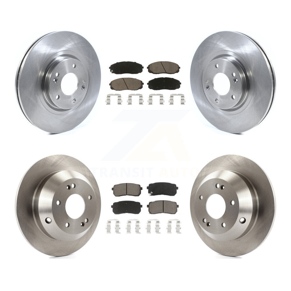 Kit de rotors de frein à disque avant et arrière et plaquettes en céramique pour Kia Sedona 2015 – 2021