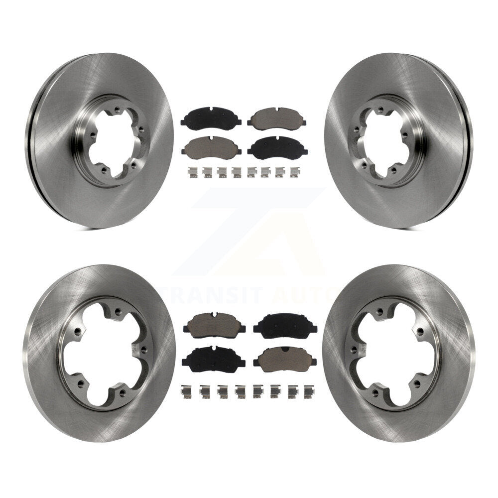 Kit de rotor de frein à disque avant et arrière et plaquettes en céramique pour Ford Transit-250 Transit-15
