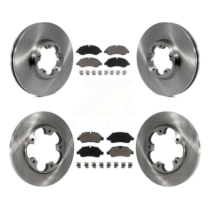 Kit de rotor de frein à disque avant et arrière et plaquettes en céramique pour Ford Transit-250 Transit-15