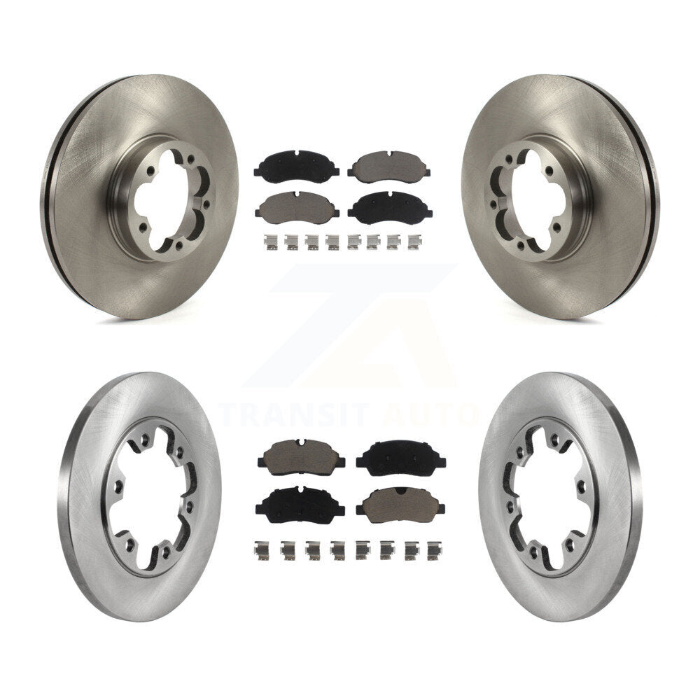 Kit de plaquettes en céramique pour Rotor de frein avant et arrière, pour Ford Transit-350 HD avec roue à 6 écrous