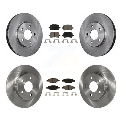 Rotors de frein à disque avant et arrière et Kit de plaquettes en céramique pour Chevrolet Malibu Pontiac G