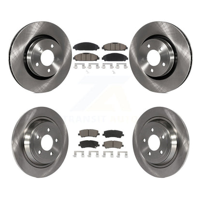 Kit de rotors de frein à disque avant et arrière et plaquettes en céramique pour Ford Mustang V6 avec 3,7 l