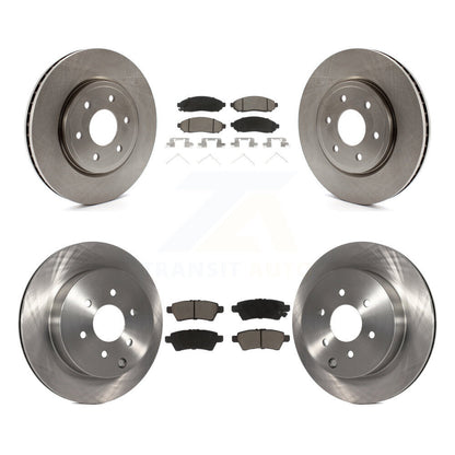 Kit de rotors de frein à disque avant et arrière et plaquettes en céramique pour Nissan Pathfinder