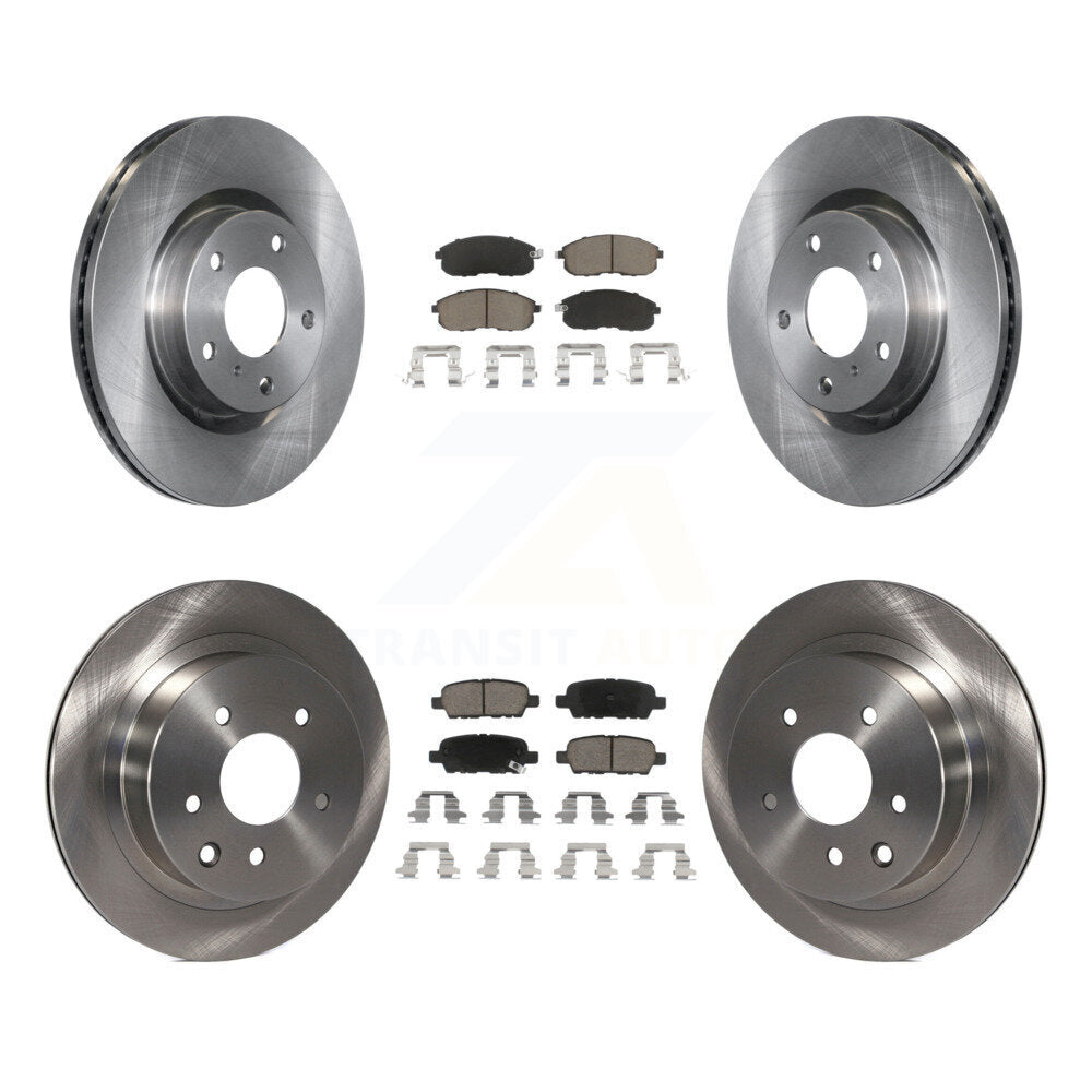 Kit de rotors de frein à disque avant et arrière et plaquettes en céramique pour Nissan 350Z INFINITI G35
