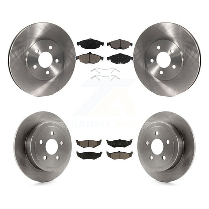 Rotor de frein à disque avant et arrière et Kit de plaquettes en céramique pour Chrysler Sebring Dodge Stratu