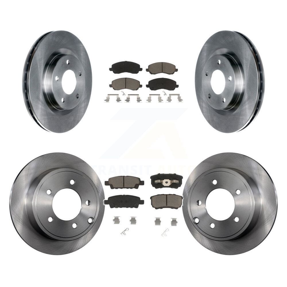 Rotors de frein avant et arrière et Kit de plaquettes en céramique pour Jeep Patriot Compass Dodge Calibe