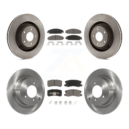 Rotors de frein à disque avant et arrière et Kit de plaquettes en céramique pour Dodge Caliber SRT-2008 – 2009
