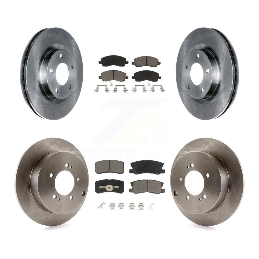 Kit de rotors de frein à disque avant et arrière et plaquettes en céramique pour Mitsubishi Outlander