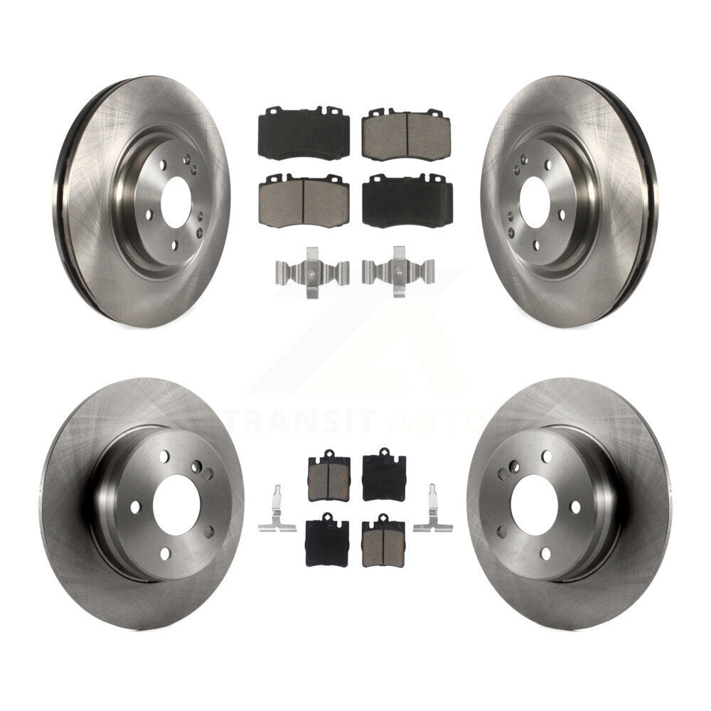 Kit de Rotor de frein à disque avant et arrière et plaquettes en céramique, pour Mercedes-Benz C230 SLK350 C32
