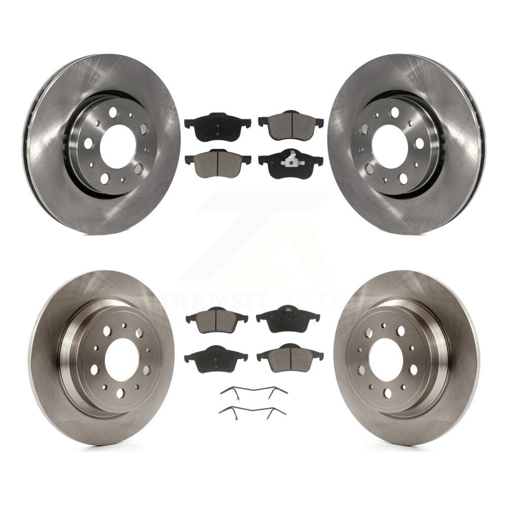 Kit de rotors de frein à disque avant et arrière et plaquettes en céramique, pour Volvo S60 XC70 V70 S80