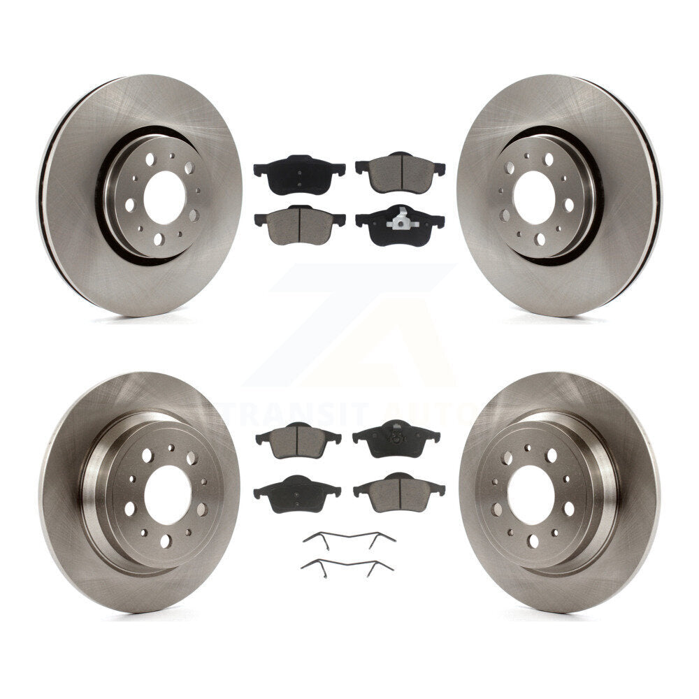 Kit de rotors de frein à disque avant et arrière et plaquettes en céramique pour Volvo S60 K8C-101273
