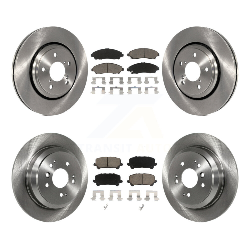 Kit de rotors de frein à disque avant et arrière et plaquettes en céramique pour Honda Pilot Ridgeline