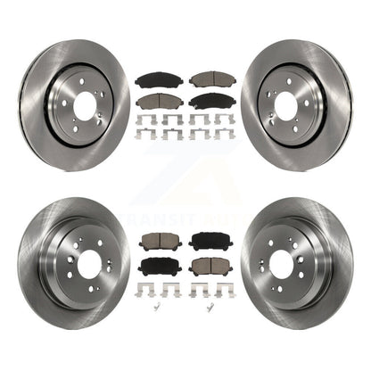 Kit de rotors de frein à disque avant et arrière et plaquettes en céramique pour Honda Pilot Ridgeline