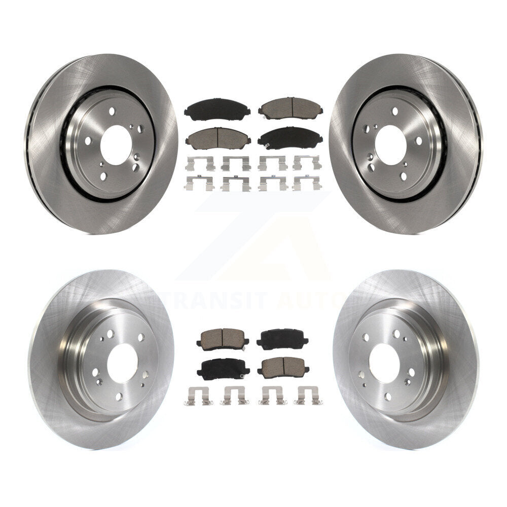 Kit de rotors de frein à disque avant et arrière et plaquettes en céramique pour Acura MDX K8C-101285