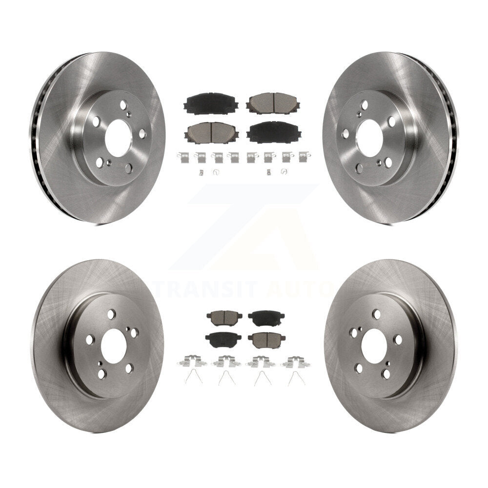 Kit de rotors de frein à disque avant et arrière et plaquettes en céramique pour Lexus CT200h K8C-101287