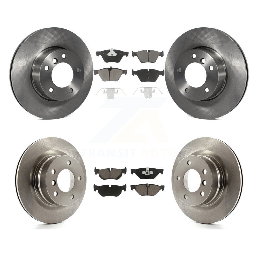 Kit de rotors de frein à disque avant et arrière et plaquettes en céramique pour BMW 128i 2008-2013