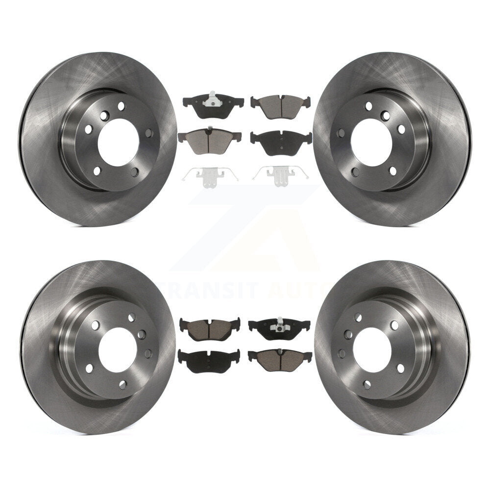 Kit de rotors de frein à disque avant et arrière et plaquettes en céramique pour BMW 328i 323i 325i
