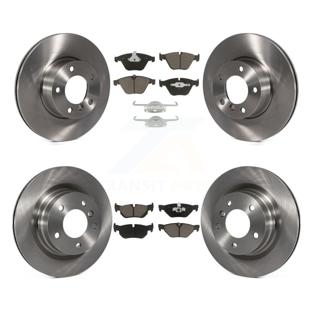 Kit de disques de frein à disque avant et arrière et plaquettes en céramique pour BMW 328i K8C-101299
