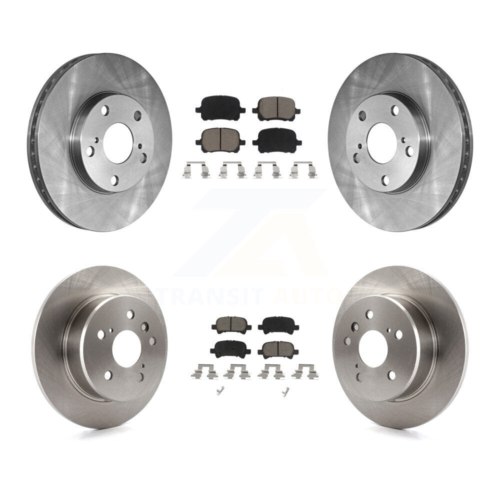 Kit de rotors de frein à disque avant et arrière et plaquettes en céramique pour Toyota Avalon 2000-2004