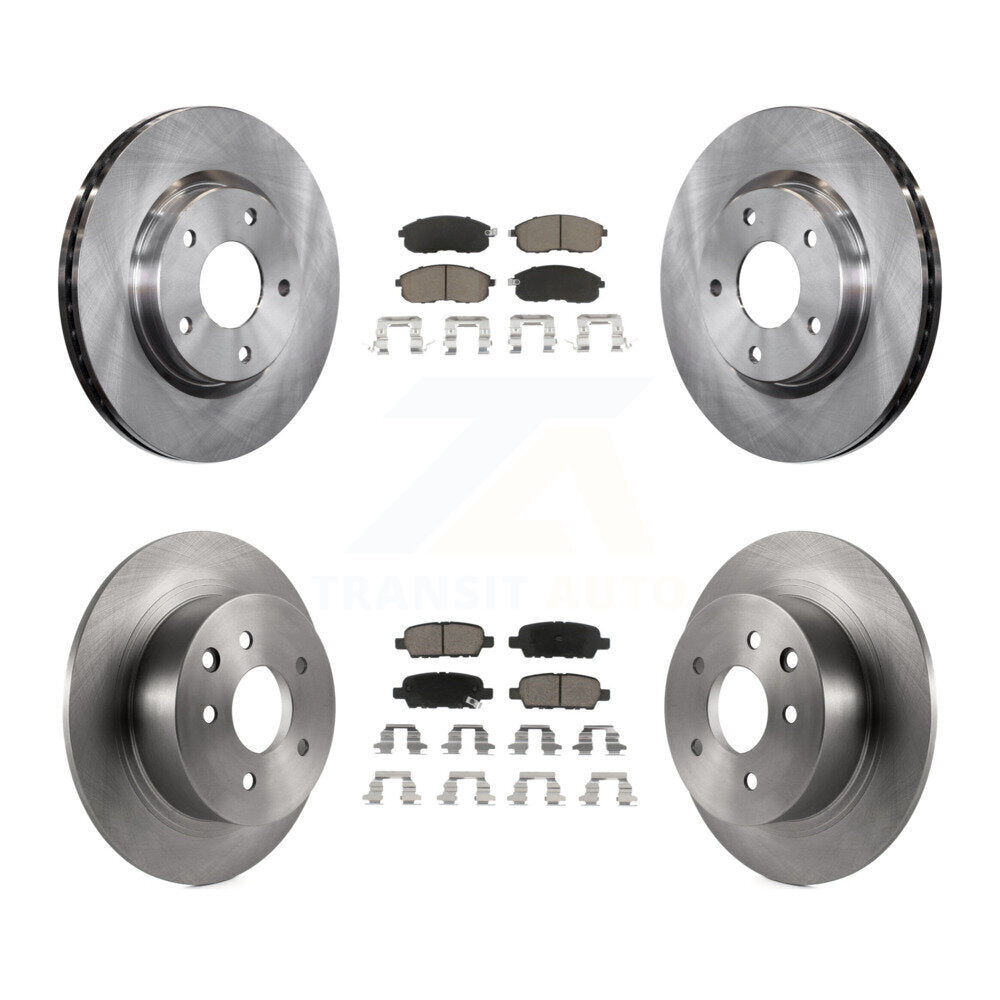 Kit de rotors de frein à disque avant et arrière et plaquettes en céramique pour Nissan Sentra K8C-101324