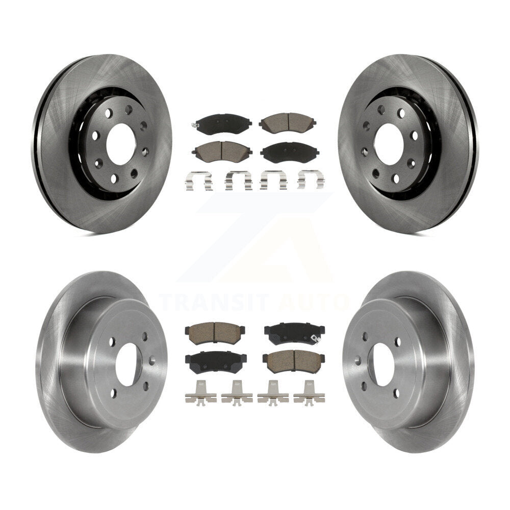 Kit de rotors de frein à disque avant et arrière et plaquettes en céramique pour Chevrolet Spark EV