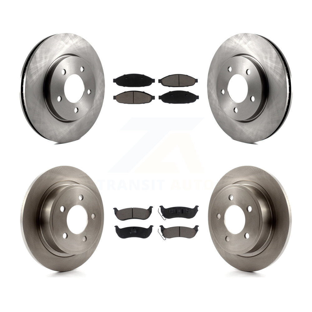 Rotors de frein à disque avant et arrière et kit de plaquettes en céramique pour Chrysler Pacific 2004-2008