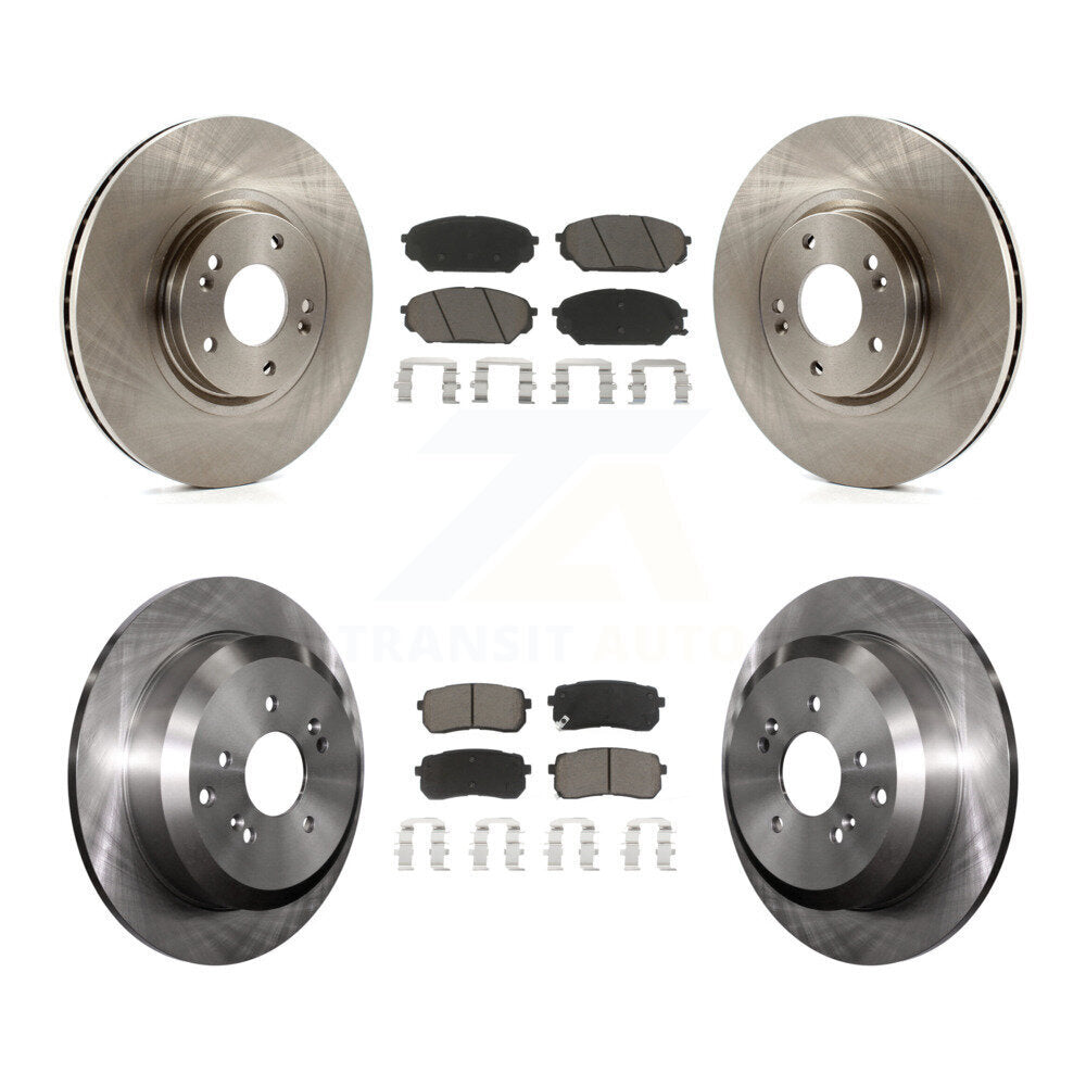 Kit de rotors de frein à disque avant et arrière et plaquettes en céramique pour Hyundai Veracru 2007-2012